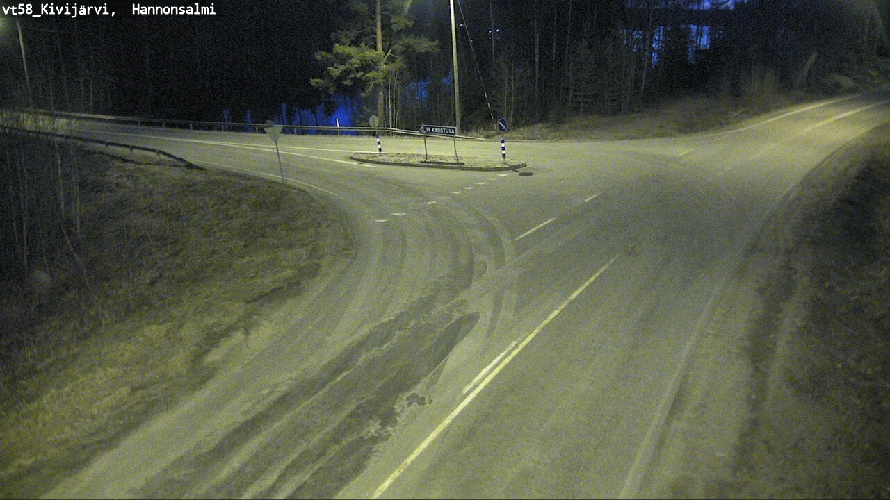 Weather Camera Image Väg 58 Kivijärvi, Hannonsalmi, Kivijärvi, Keski-Suomi