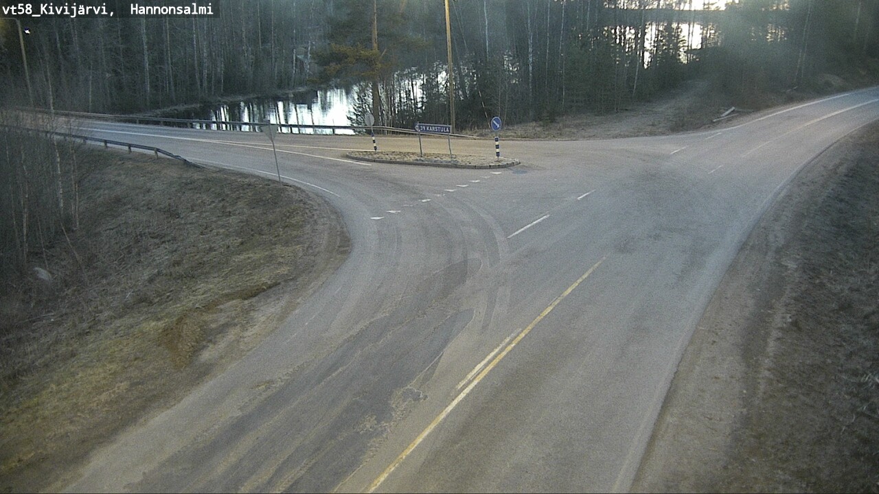 Weather Camera Image Väg 58 Kivijärvi, Hannonsalmi, Kivijärvi, Keski-Suomi