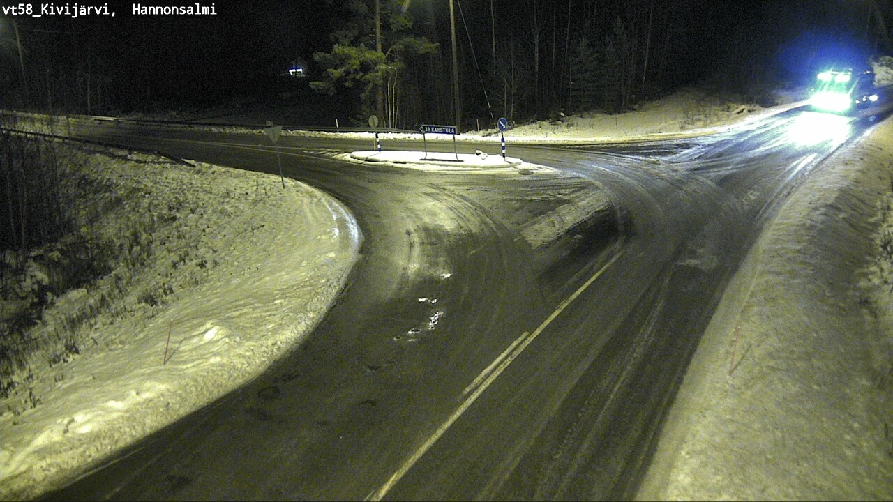 Weather Camera Image Road 58 Kivijärvi, Hannonsalmi, Kivijärvi, Keski-Suomi
