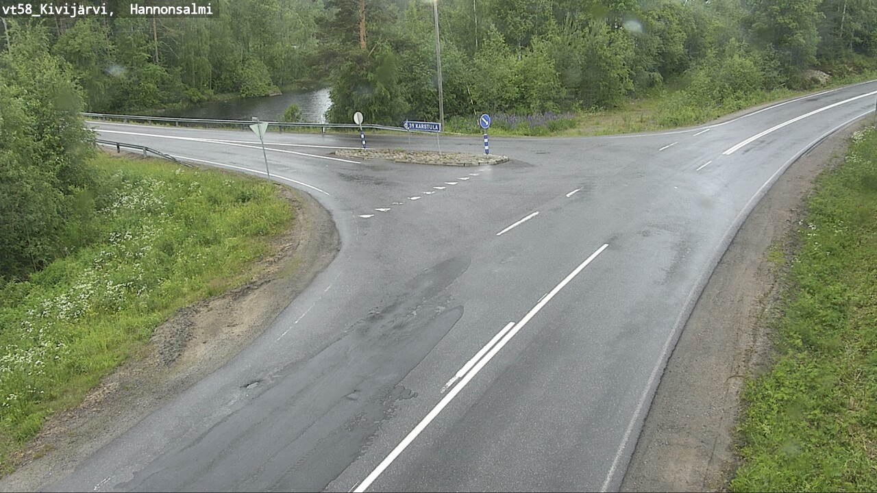 Weather Camera Image Väg 58 Kivijärvi, Hannonsalmi, Kivijärvi, Keski-Suomi
