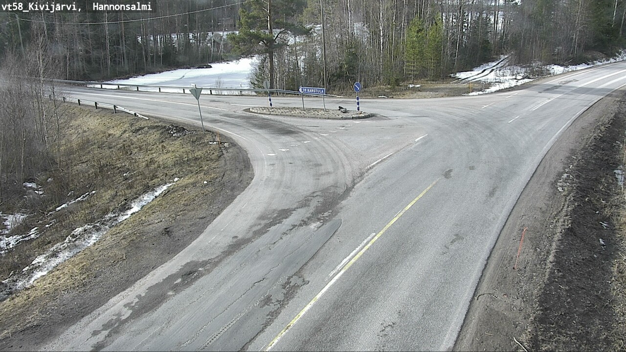 Weather Camera Image Road 58 Kivijärvi, Hannonsalmi, Kivijärvi, Keski-Suomi