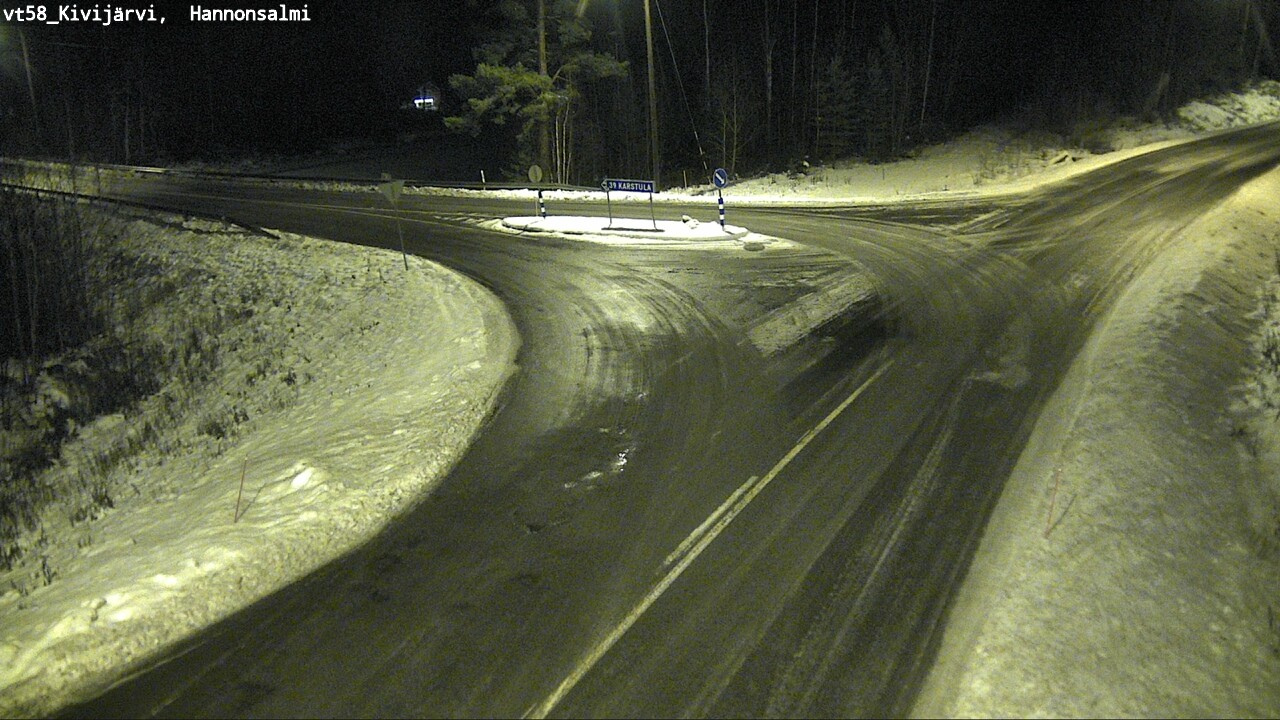 Weather Camera Image Road 58 Kivijärvi, Hannonsalmi, Kivijärvi, Keski-Suomi