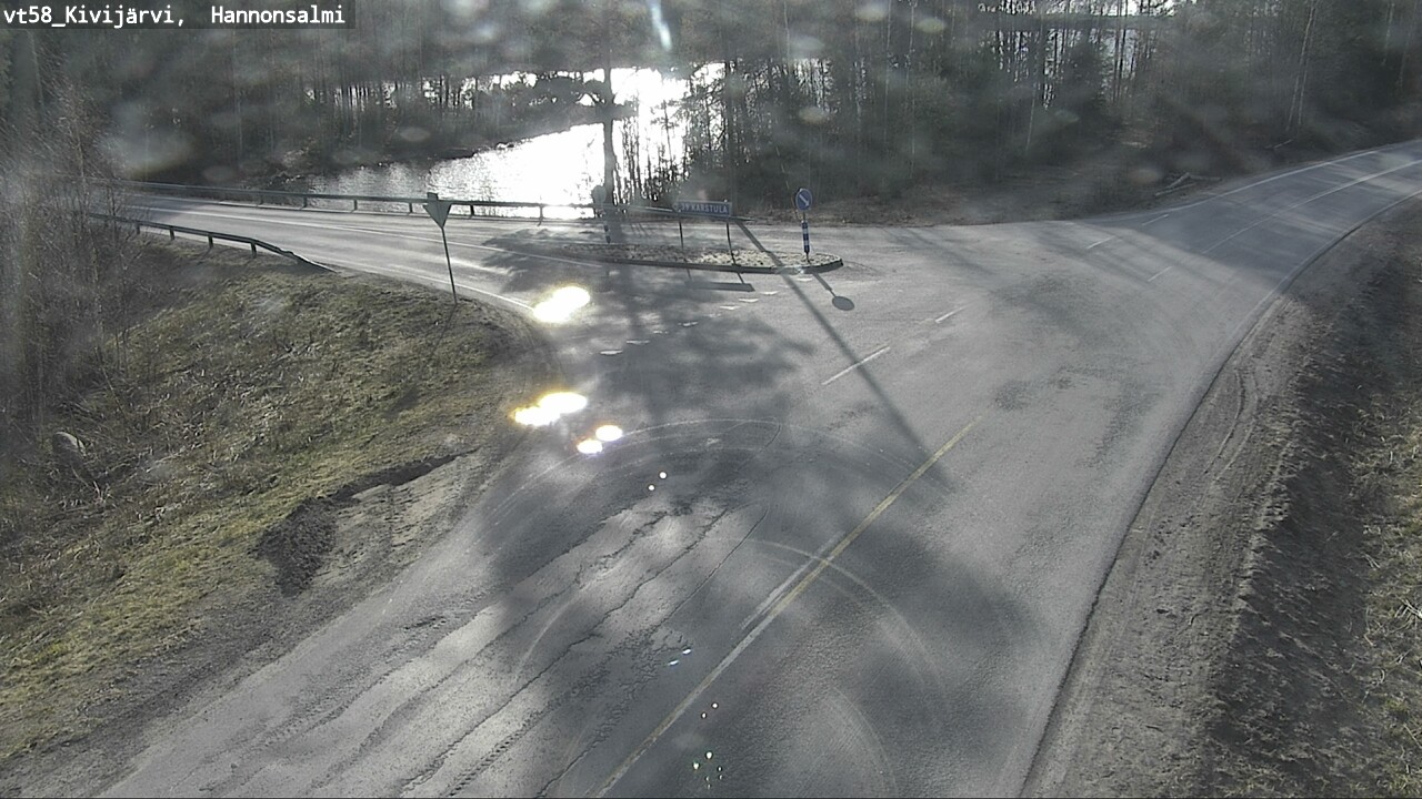 Weather Camera Image Väg 58 Kivijärvi, Hannonsalmi, Kivijärvi, Keski-Suomi