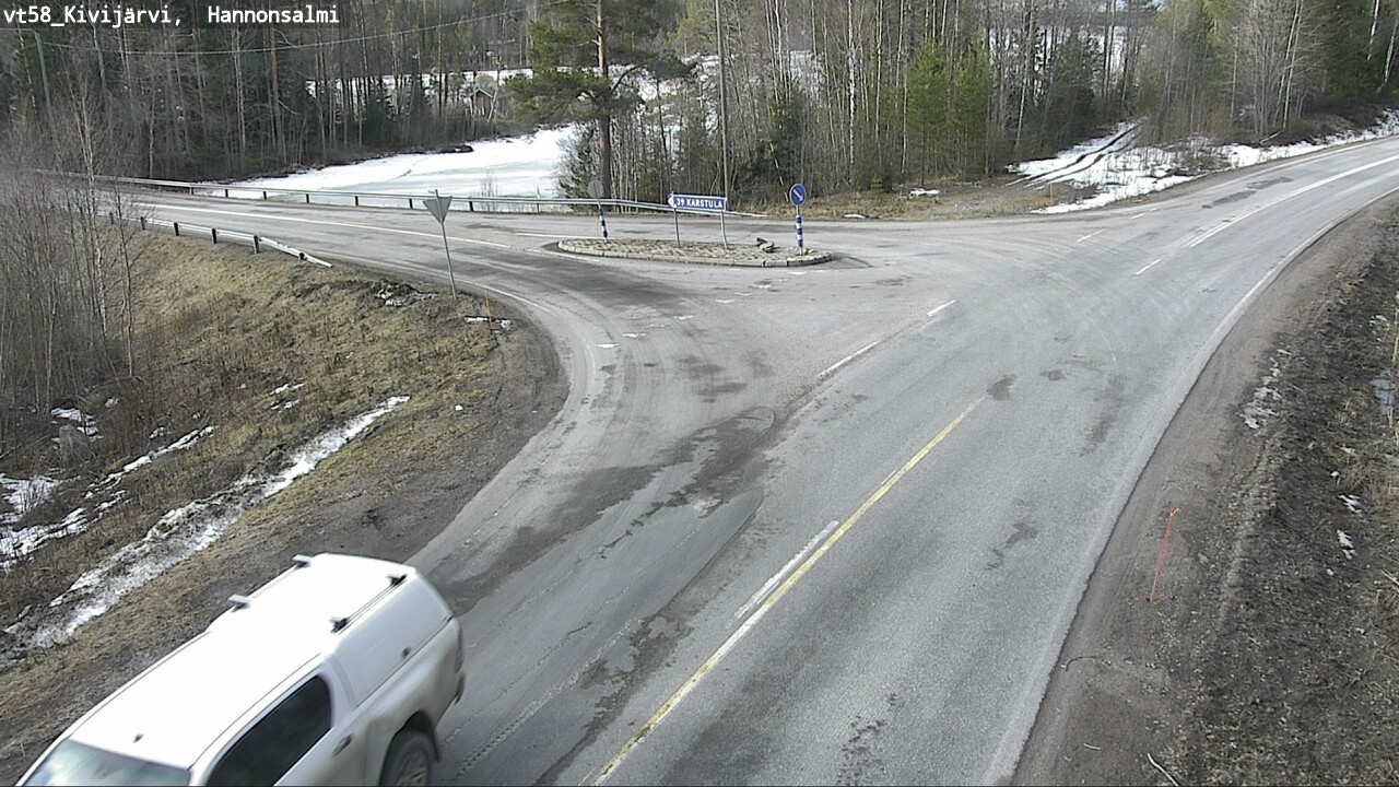 Weather Camera Image Road 58 Kivijärvi, Hannonsalmi, Kivijärvi, Keski-Suomi