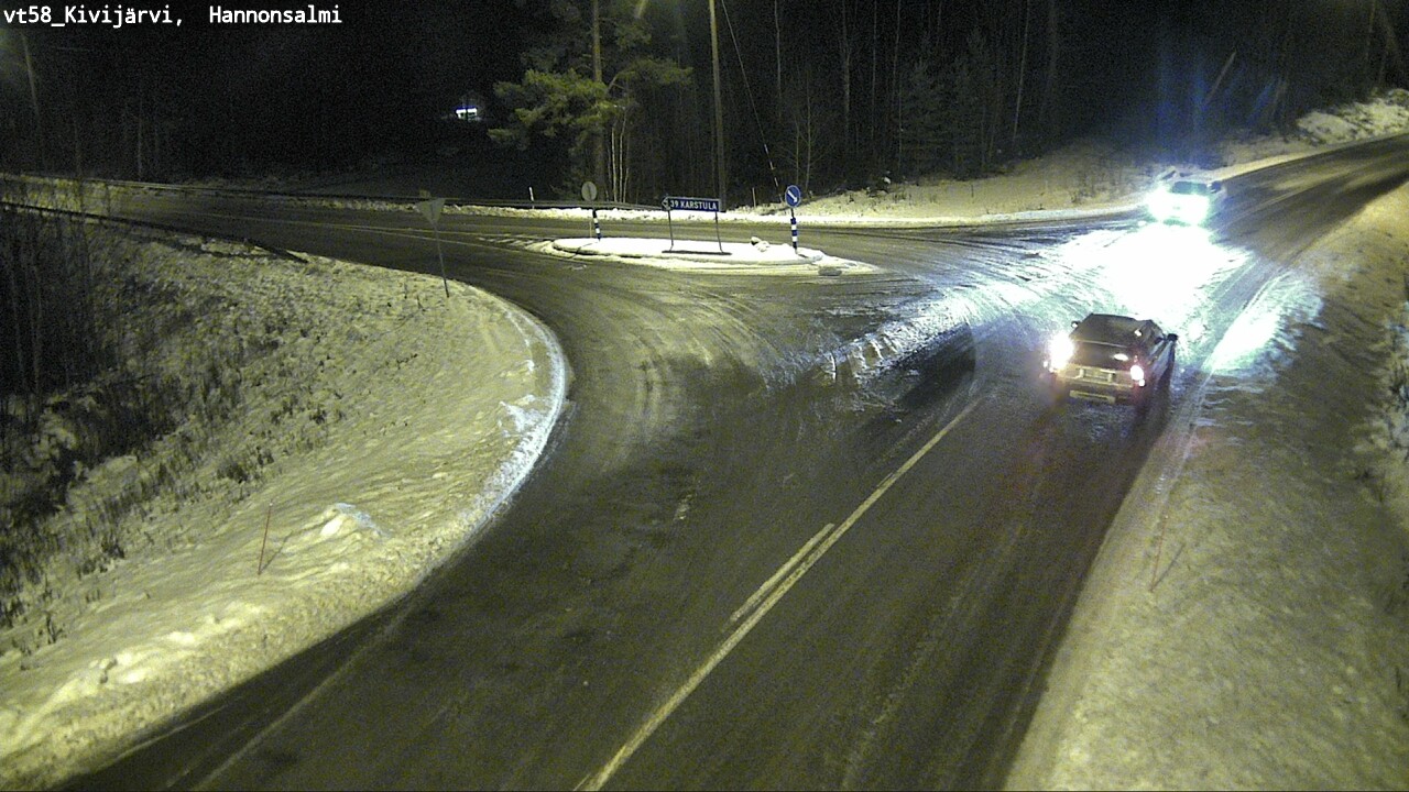 Weather Camera Image Road 58 Kivijärvi, Hannonsalmi, Kivijärvi, Keski-Suomi