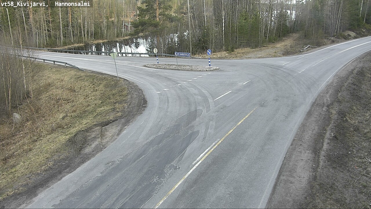 Weather Camera Image Väg 58 Kivijärvi, Hannonsalmi, Kivijärvi, Keski-Suomi