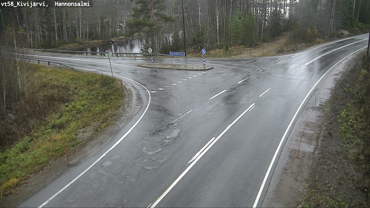 Weather Camera Image Väg 58 Kivijärvi, Hannonsalmi, Kivijärvi, Keski-Suomi