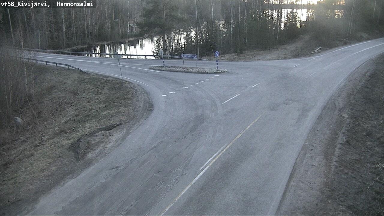 Weather Camera Image Väg 58 Kivijärvi, Hannonsalmi, Kivijärvi, Keski-Suomi