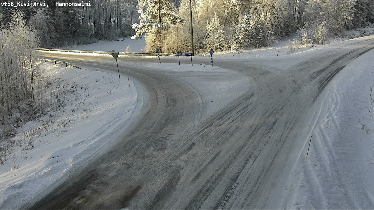 Weather Camera Image Road 58 Kivijärvi, Hannonsalmi, Kivijärvi, Keski-Suomi