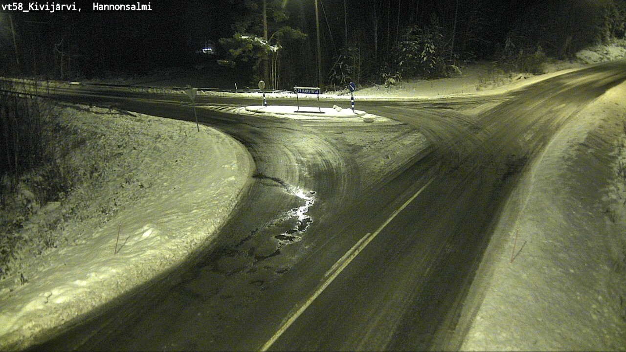 Weather Camera Image Väg 58 Kivijärvi, Hannonsalmi, Kivijärvi, Keski-Suomi