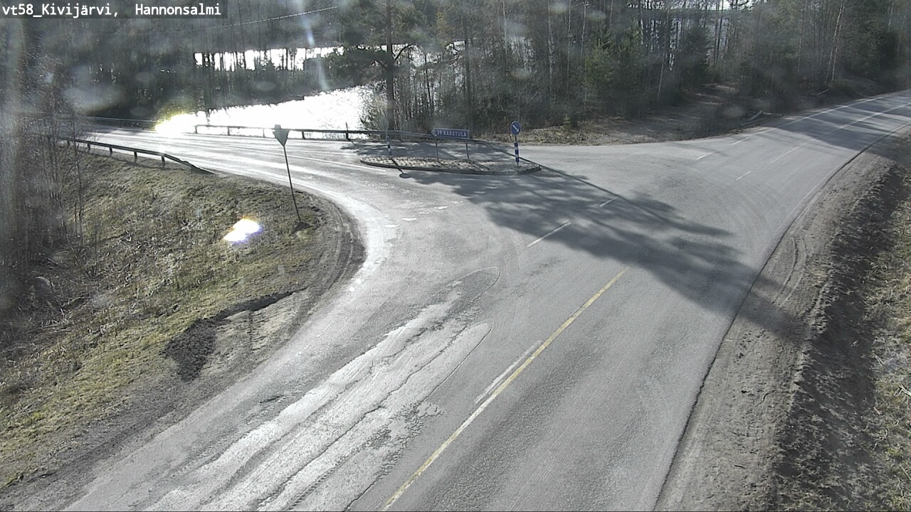 Weather Camera Image Väg 58 Kivijärvi, Hannonsalmi, Kivijärvi, Keski-Suomi