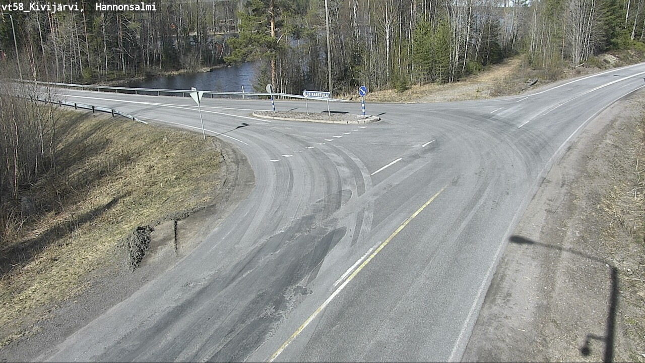 Weather Camera Image Väg 58 Kivijärvi, Hannonsalmi, Kivijärvi, Keski-Suomi