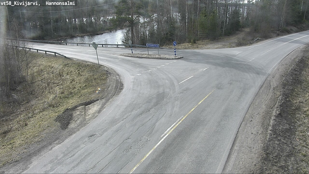 Weather Camera Image Väg 58 Kivijärvi, Hannonsalmi, Kivijärvi, Keski-Suomi