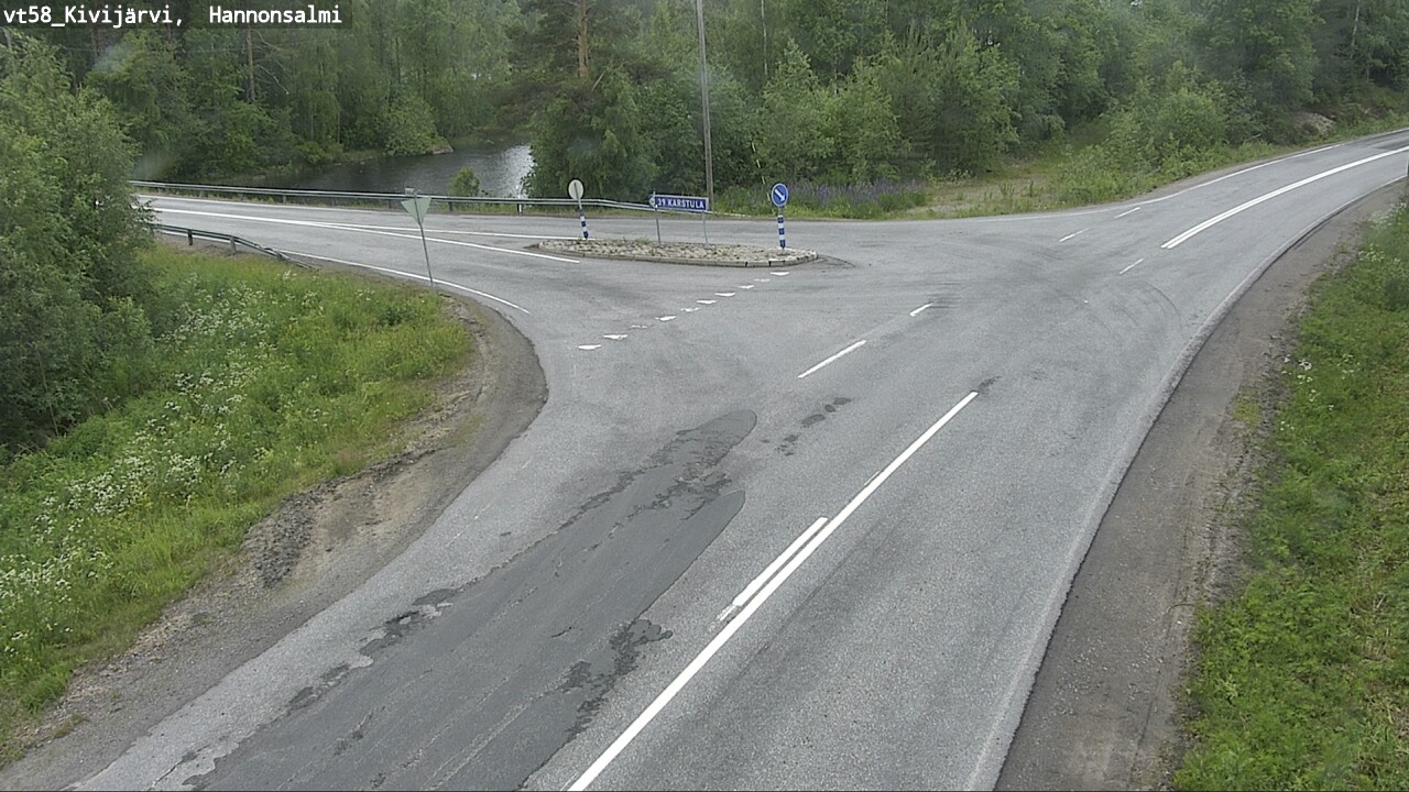 Weather Camera Image Road 58 Kivijärvi, Hannonsalmi, Kivijärvi, Keski-Suomi