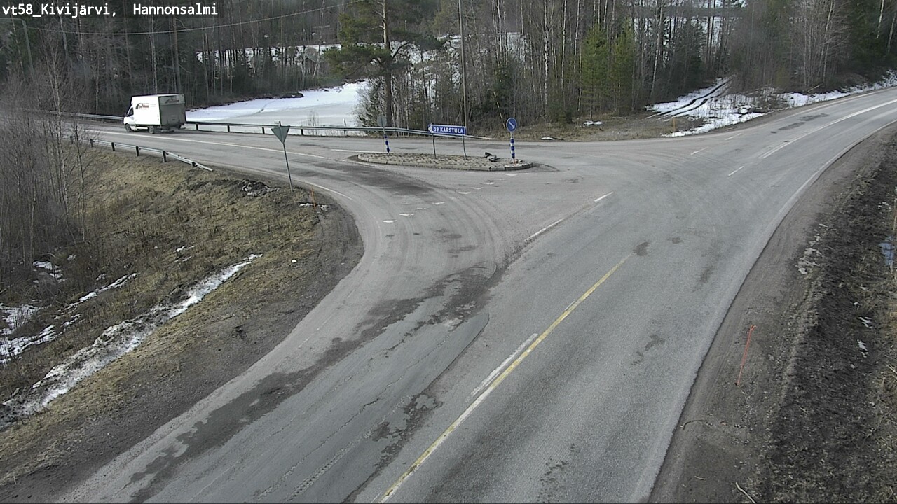 Weather Camera Image Road 58 Kivijärvi, Hannonsalmi, Kivijärvi, Keski-Suomi