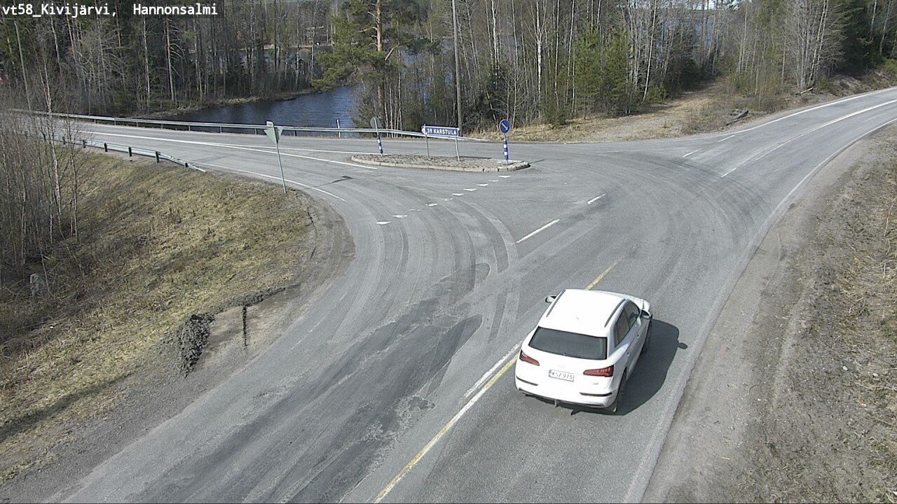 Weather Camera Image Väg 58 Kivijärvi, Hannonsalmi, Kivijärvi, Keski-Suomi
