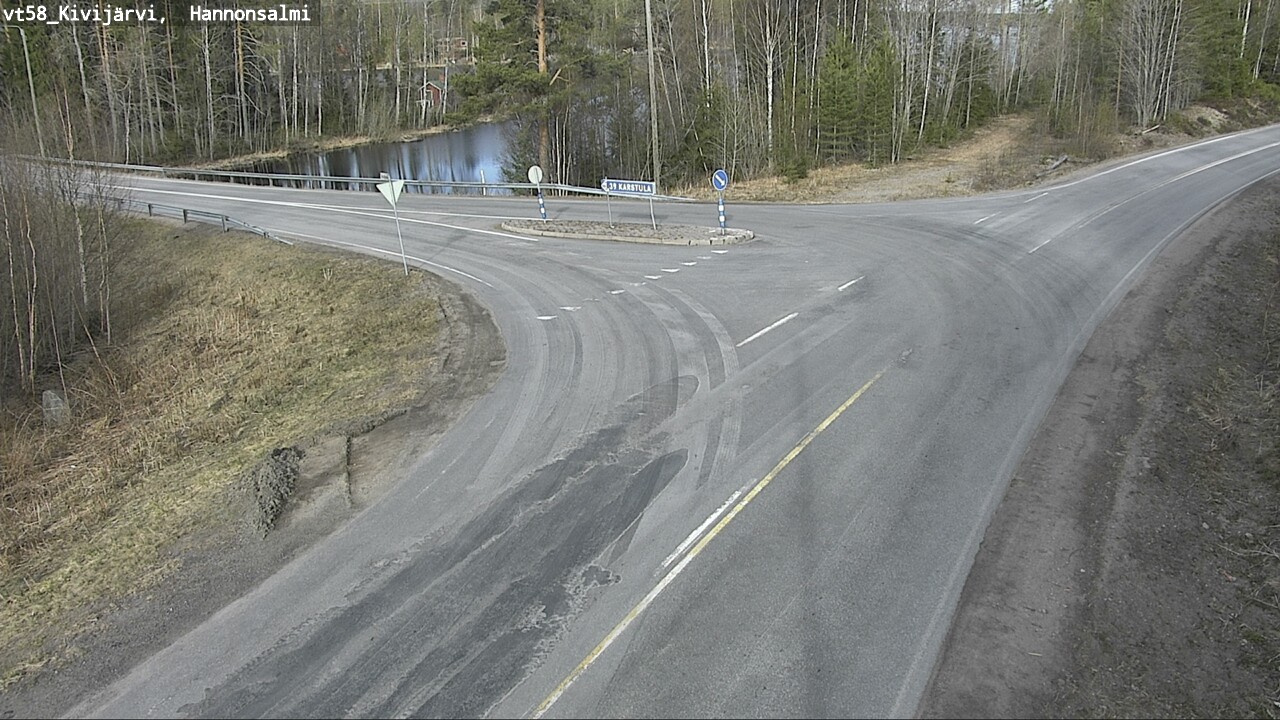 Weather Camera Image Road 58 Kivijärvi, Hannonsalmi, Kivijärvi, Keski-Suomi