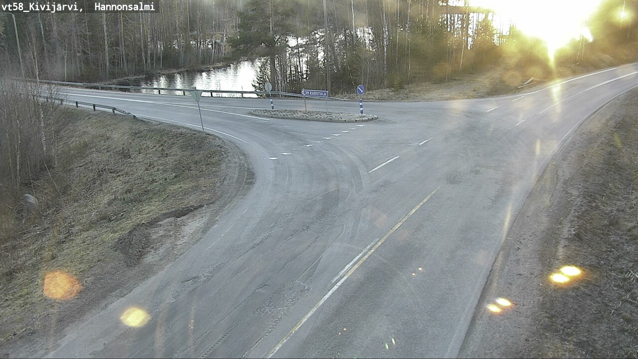 Weather Camera Image Väg 58 Kivijärvi, Hannonsalmi, Kivijärvi, Keski-Suomi