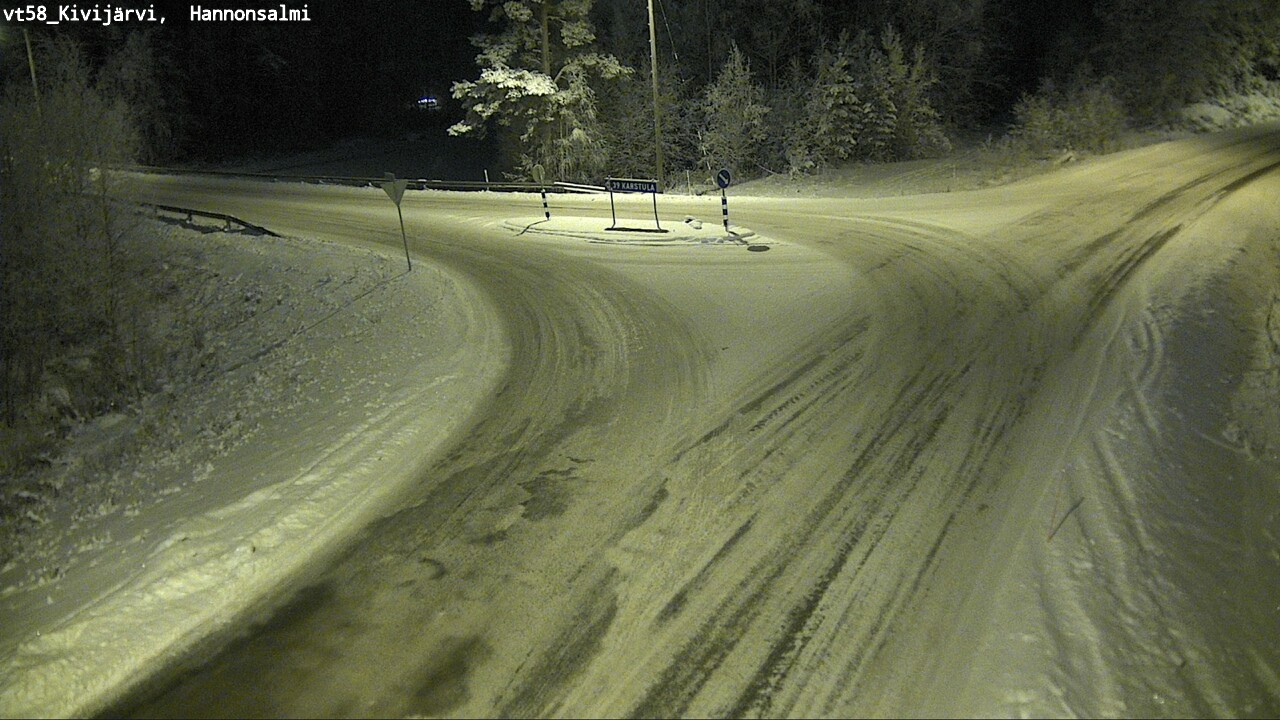 Weather Camera Image Road 58 Kivijärvi, Hannonsalmi, Kivijärvi, Keski-Suomi