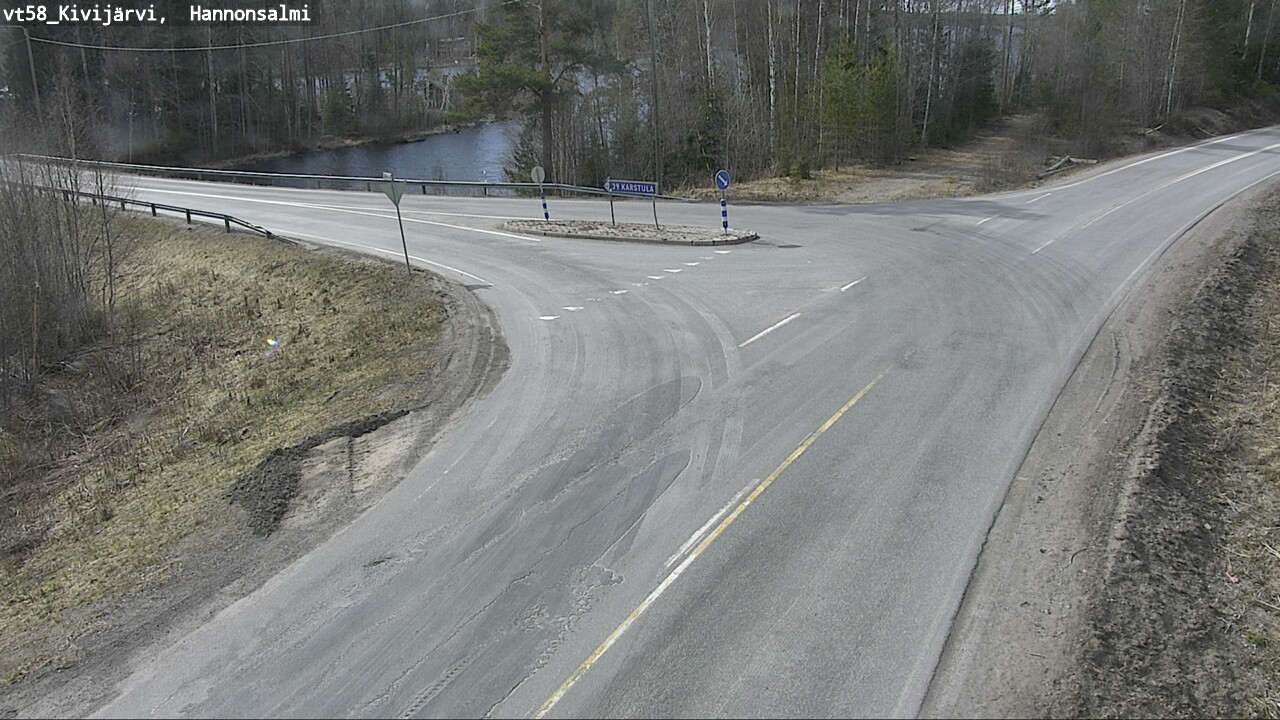 Weather Camera Image Väg 58 Kivijärvi, Hannonsalmi, Kivijärvi, Keski-Suomi