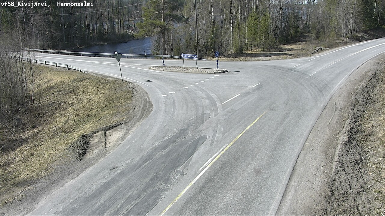 Weather Camera Image Väg 58 Kivijärvi, Hannonsalmi, Kivijärvi, Keski-Suomi