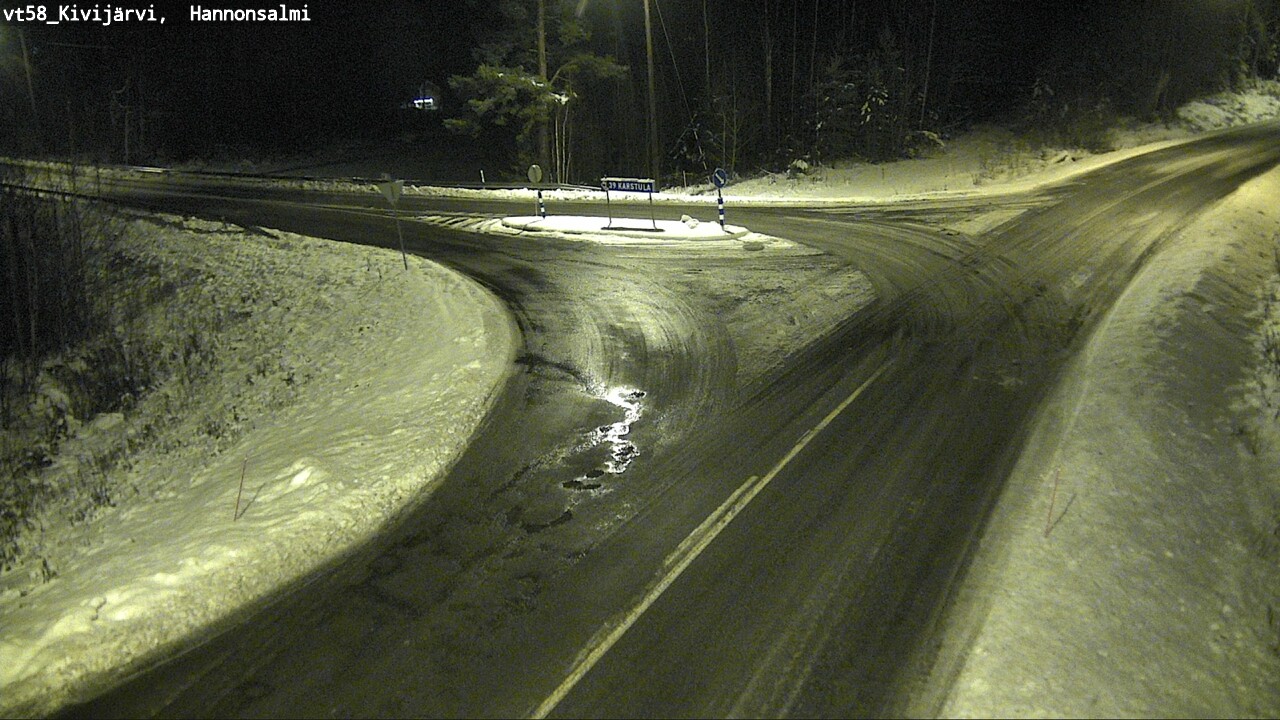 Weather Camera Image Väg 58 Kivijärvi, Hannonsalmi, Kivijärvi, Keski-Suomi