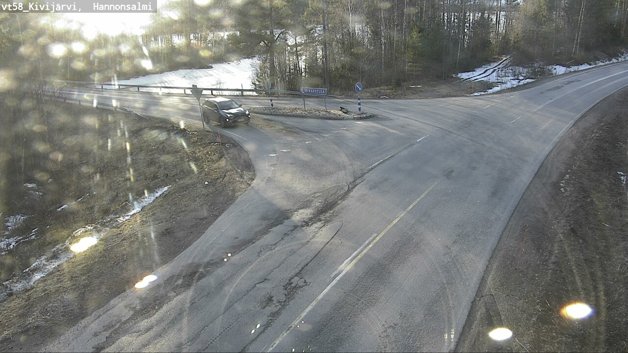 Weather Camera Image Väg 58 Kivijärvi, Hannonsalmi, Kivijärvi, Keski-Suomi