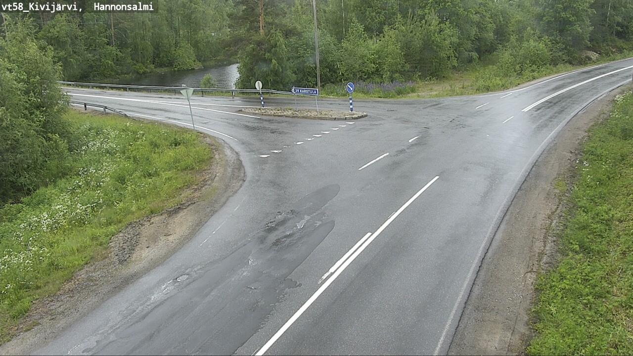 Weather Camera Image Väg 58 Kivijärvi, Hannonsalmi, Kivijärvi, Keski-Suomi