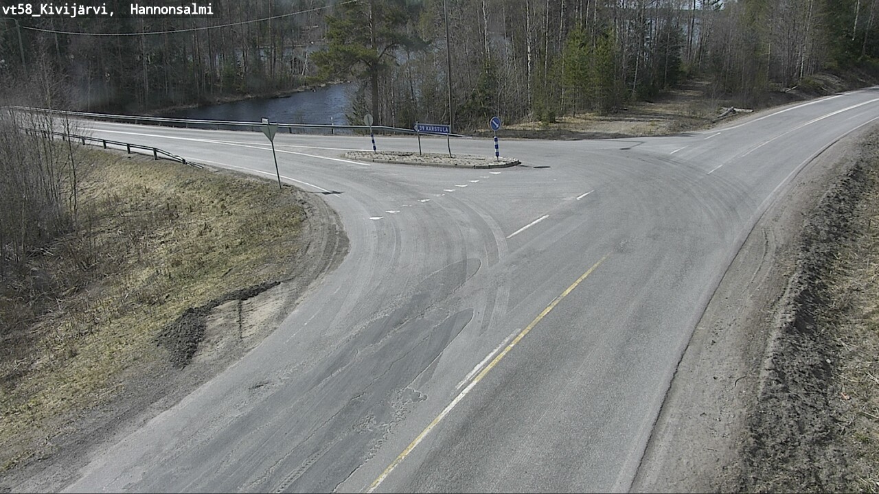 Weather Camera Image Väg 58 Kivijärvi, Hannonsalmi, Kivijärvi, Keski-Suomi