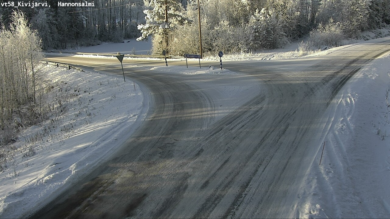 Weather Camera Image Road 58 Kivijärvi, Hannonsalmi, Kivijärvi, Keski-Suomi