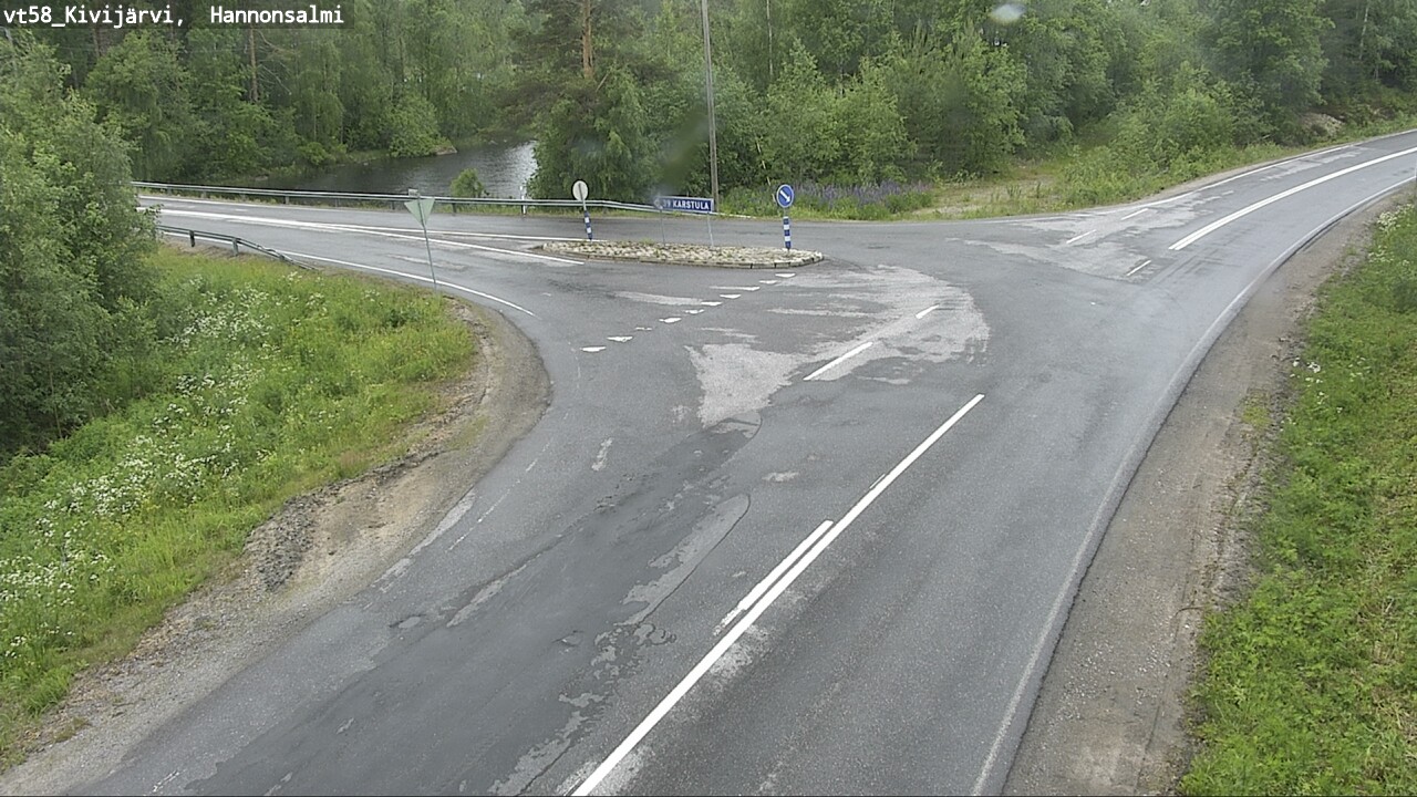 Weather Camera Image Väg 58 Kivijärvi, Hannonsalmi, Kivijärvi, Keski-Suomi