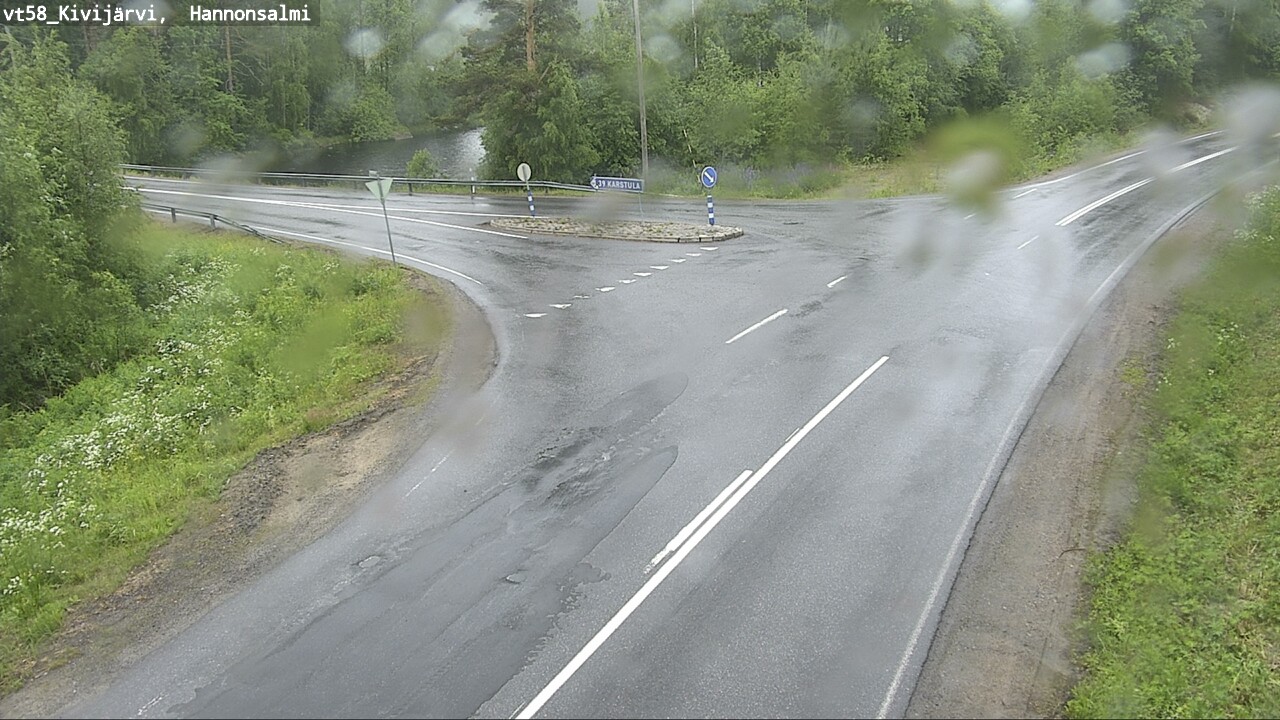 Weather Camera Image Väg 58 Kivijärvi, Hannonsalmi, Kivijärvi, Keski-Suomi