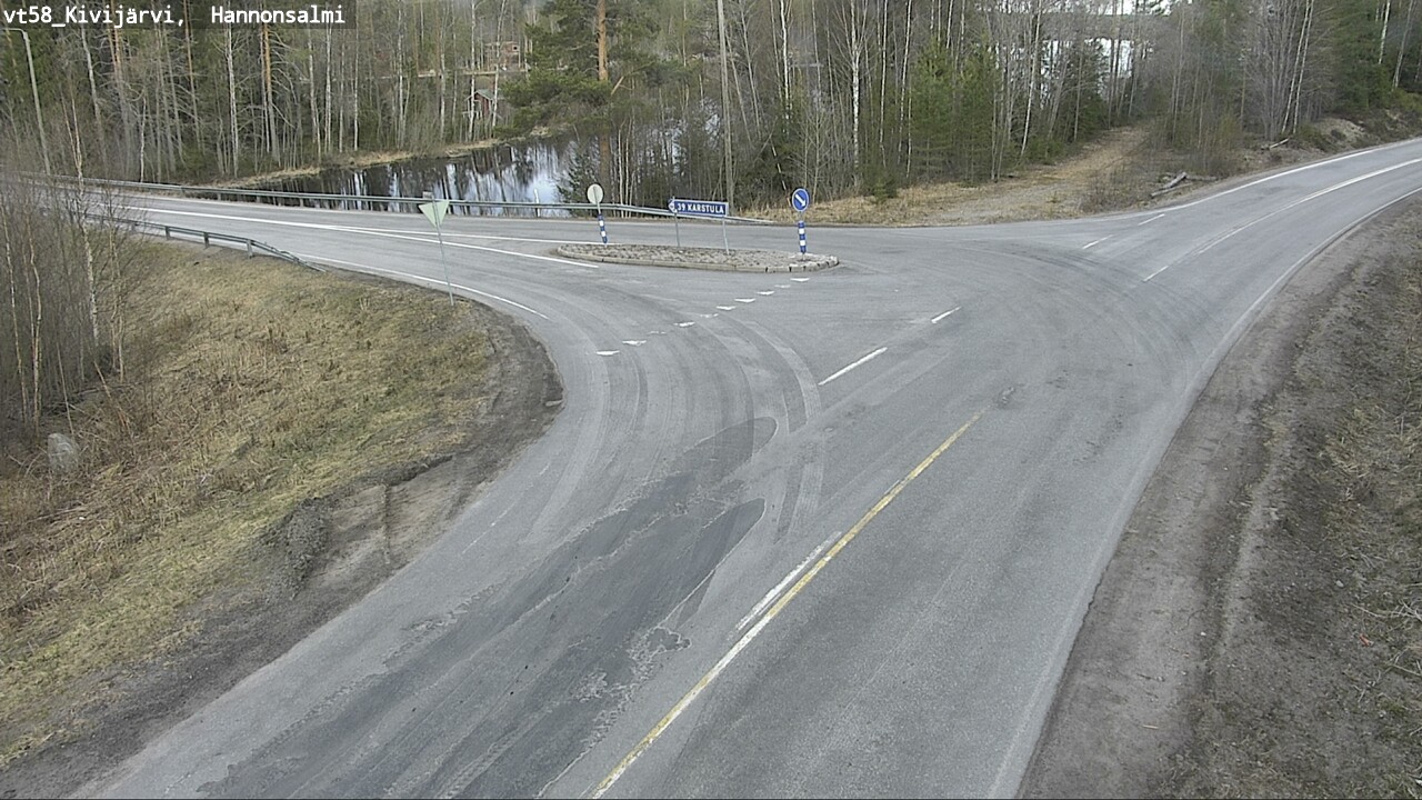 Weather Camera Image Road 58 Kivijärvi, Hannonsalmi, Kivijärvi, Keski-Suomi