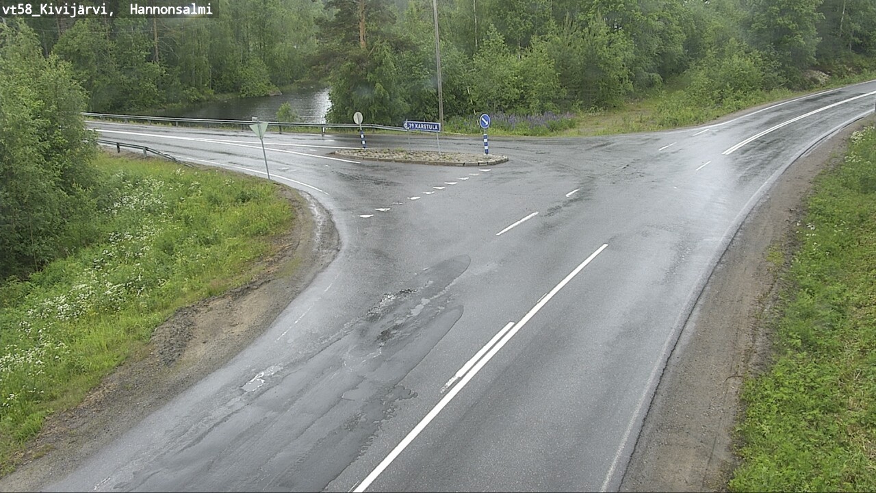 Weather Camera Image Väg 58 Kivijärvi, Hannonsalmi, Kivijärvi, Keski-Suomi