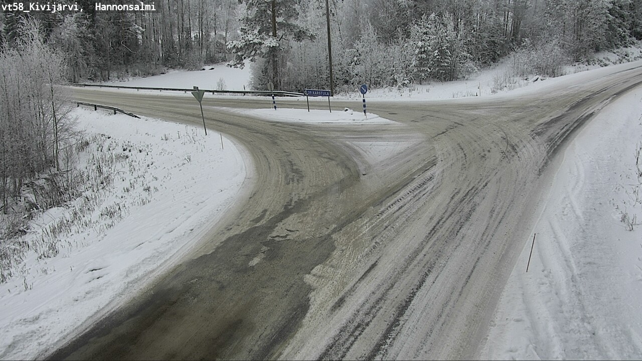 Kelikamerat Kuva Tie 58 Kivijärvi, Hannonsalmi, Kivijärvi, Keski-Suomi
