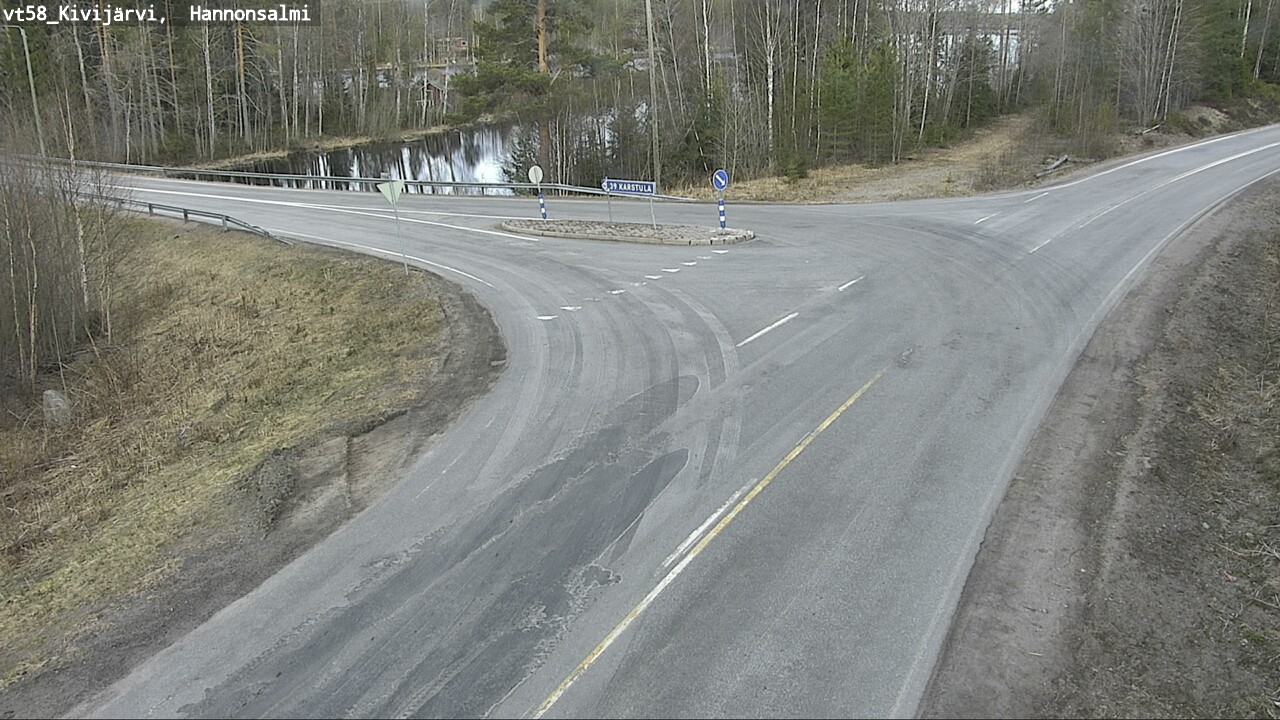 Weather Camera Image Road 58 Kivijärvi, Hannonsalmi, Kivijärvi, Keski-Suomi