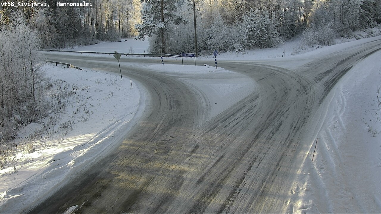 Weather Camera Image Road 58 Kivijärvi, Hannonsalmi, Kivijärvi, Keski-Suomi