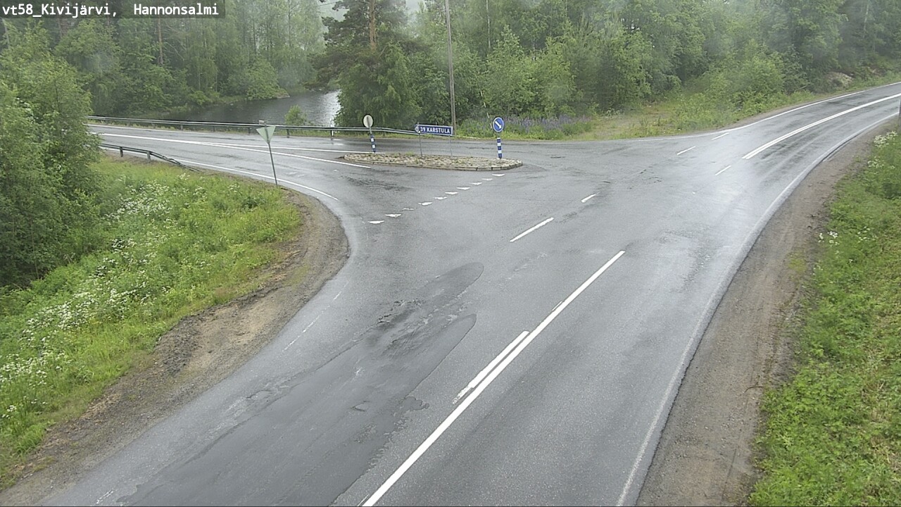 Weather Camera Image Väg 58 Kivijärvi, Hannonsalmi, Kivijärvi, Keski-Suomi