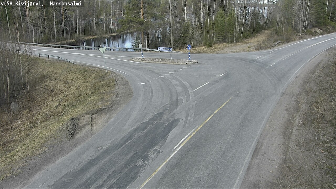 Weather Camera Image Road 58 Kivijärvi, Hannonsalmi, Kivijärvi, Keski-Suomi