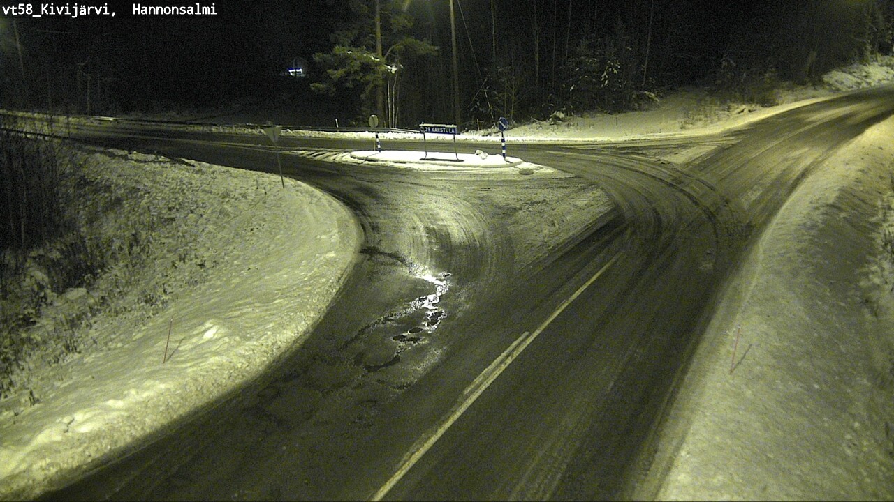 Weather Camera Image Väg 58 Kivijärvi, Hannonsalmi, Kivijärvi, Keski-Suomi