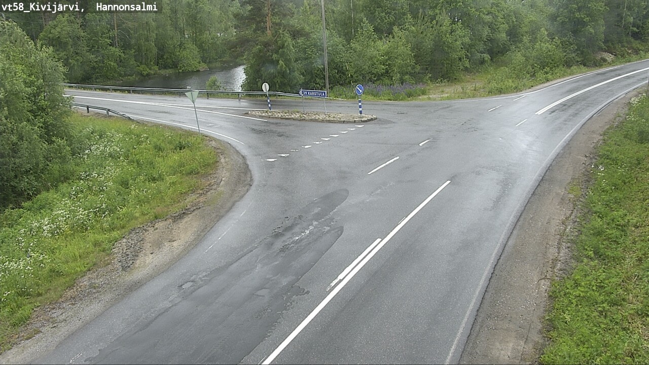 Weather Camera Image Väg 58 Kivijärvi, Hannonsalmi, Kivijärvi, Keski-Suomi