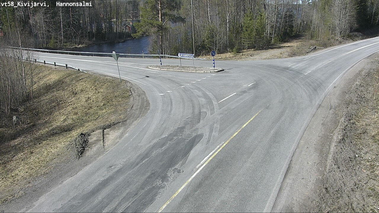 Weather Camera Image Väg 58 Kivijärvi, Hannonsalmi, Kivijärvi, Keski-Suomi