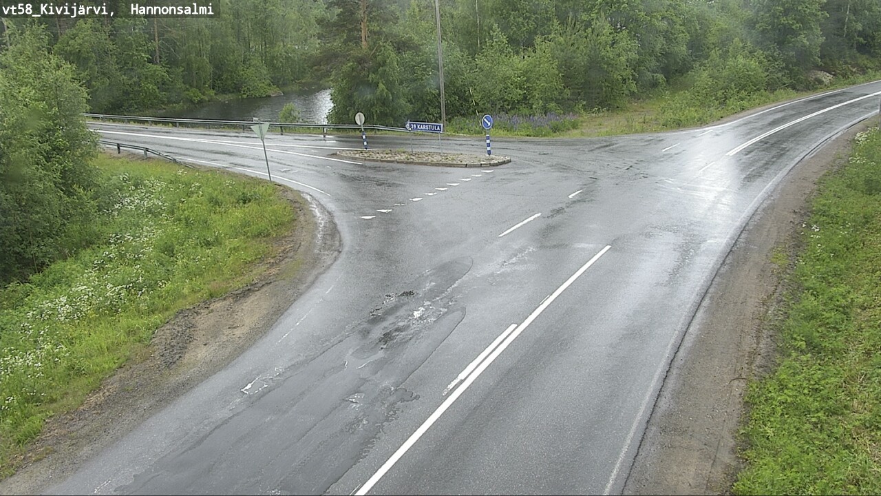 Weather Camera Image Väg 58 Kivijärvi, Hannonsalmi, Kivijärvi, Keski-Suomi