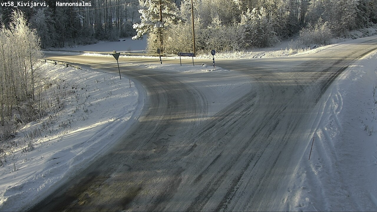 Weather Camera Image Road 58 Kivijärvi, Hannonsalmi, Kivijärvi, Keski-Suomi