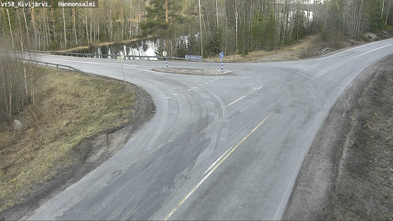 Weather Camera Image Väg 58 Kivijärvi, Hannonsalmi, Kivijärvi, Keski-Suomi