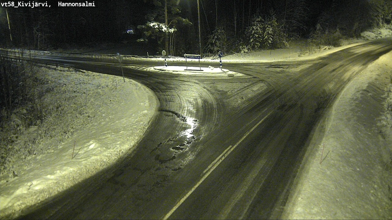 Weather Camera Image Väg 58 Kivijärvi, Hannonsalmi, Kivijärvi, Keski-Suomi