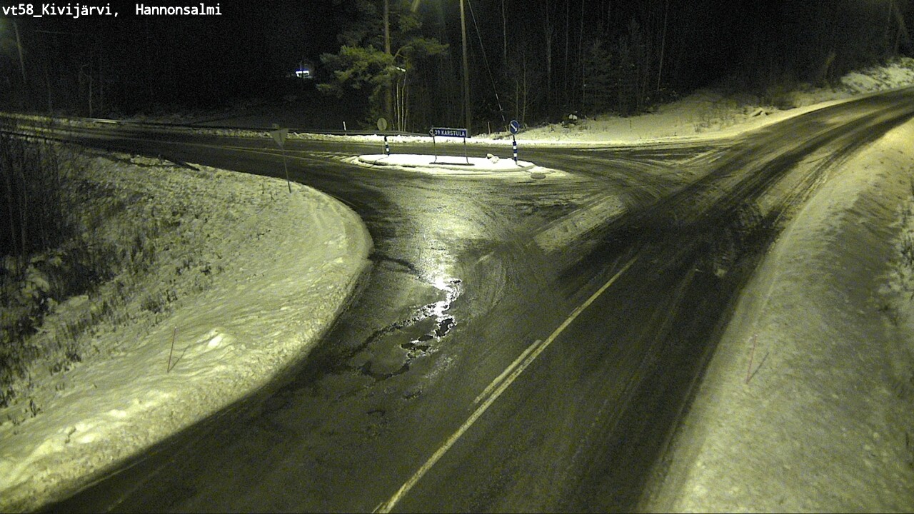 Weather Camera Image Väg 58 Kivijärvi, Hannonsalmi, Kivijärvi, Keski-Suomi