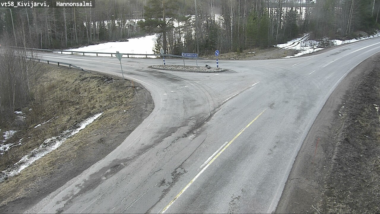 Weather Camera Image Väg 58 Kivijärvi, Hannonsalmi, Kivijärvi, Keski-Suomi
