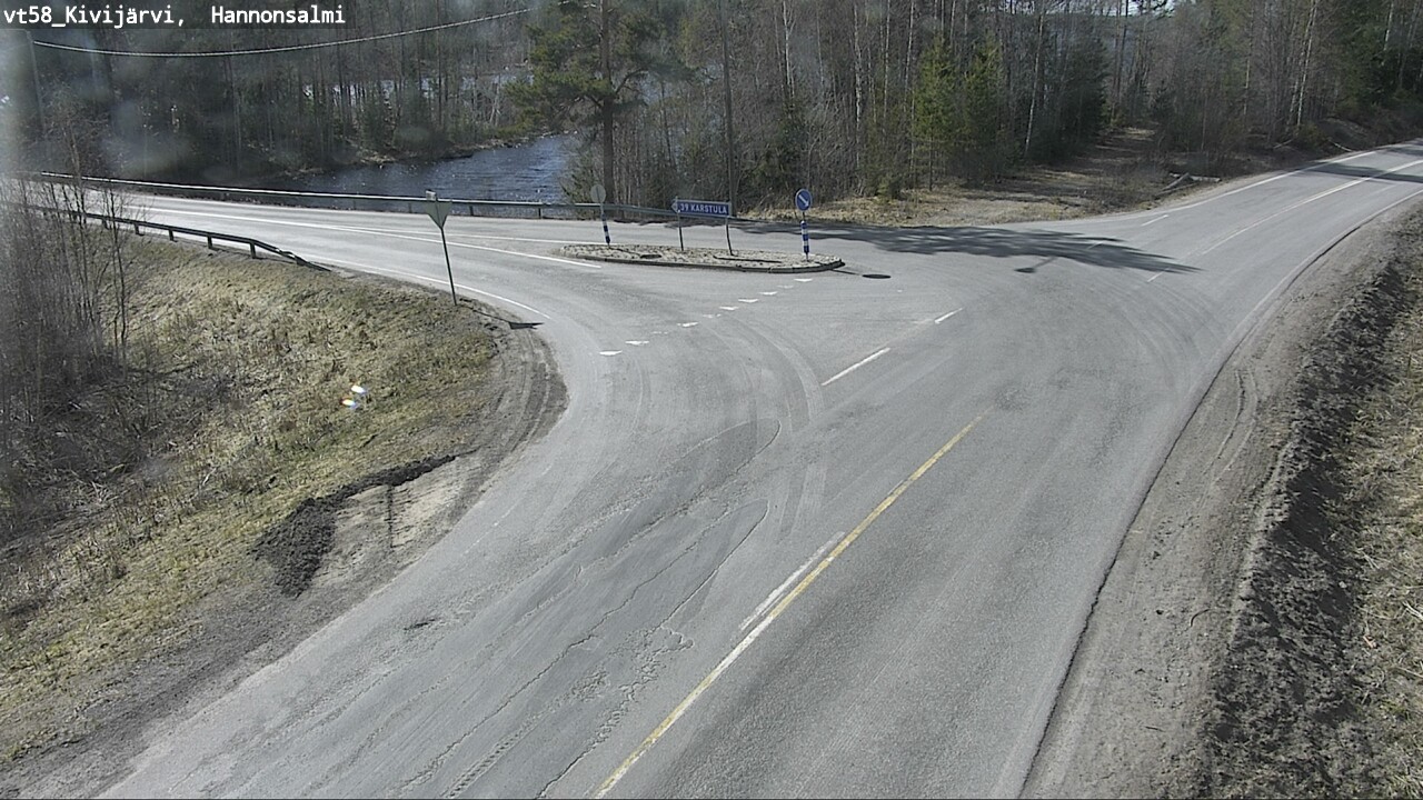Weather Camera Image Väg 58 Kivijärvi, Hannonsalmi, Kivijärvi, Keski-Suomi