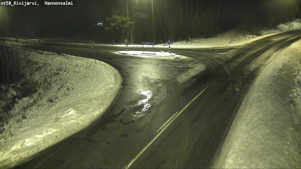 Weather Camera Image Väg 58 Kivijärvi, Hannonsalmi, Kivijärvi, Keski-Suomi
